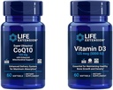 Extension de vie Super Ubiquinol CoQ10 avec soutien Mitochondrial amélioré et vitamine D3 125 mcg (5000 UI), santé des os