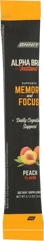 Onnit Labs Alpha Cerveau Pêche instantanée, 0.13 Oz