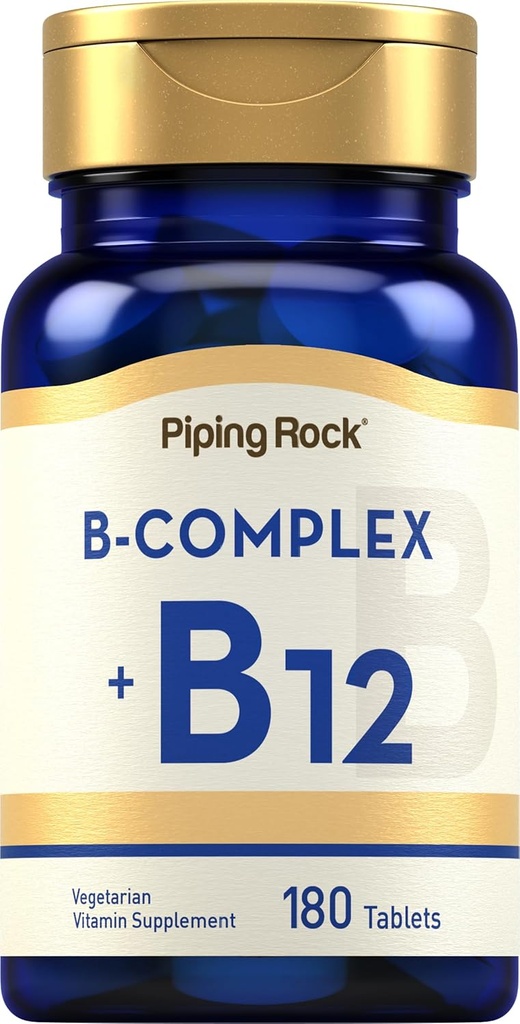 Complexe vitaminique B de la roche piquante : 180 comprimés avec B12.