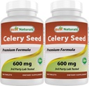 Meilleures graines de céleri naturelles 600 mg 180 Comprimés (180 Nombre (paquet de 2))