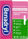 Benadryl Initial Strength Ditch Stopping Anti-Itch Cream, Diphénhydramine HCl Topique Analgésique et Zinc Acetate Protection de la peau, Soulagement de la plupart des Détachements extérieurs, 1 oz (paquet de 6)