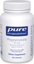 Encapsulations pures Pregnenolone 10 mg - Soutien Mémoire et équilibre hormonal* - Précurseur hormonal - Sans gluten et sans OGM - 180 capsules