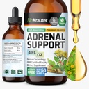 BIO KRAUTER Teinture de soutien adrénal - Suppléments Rhodiola & Ashwagandha - Vegan Mood Support Drops 4 Fl.Oz.