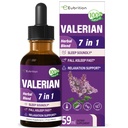 Drops de soutien de sommeil de racine valériane, Fleur de Passion, Camomille, Lavande, Feuilles de Sourop, et Hibiscus Herb Extraction Teinture pour dormir sainement et profondément. Parfait avec des sons de sommeil. 2 oz