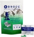 Vitamine électrolytique brode - Comprimés électrolytiques à sucre zéro portable - Pas de saveur brute - pour le sport, la vie nocturne, le jetlag, 5 électrolytes essentiels + 9 vitamines