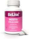 BeLive Myo-Inositol et D-Chiro Inositol Capsules - Supplément Inositol 90Ct I avec suppléments d'acide folique pour femme, rapport optimal 40:1 (1)