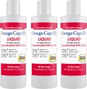 Solutions pour la santé des animaux ES liquide pour chiens et chats, EPA concentré et DHA, supplément liquide Oméga-3, acides gras, antioxydants, vitamines minéraux, soutient des articulations saines, peau et manteau, 24-oz