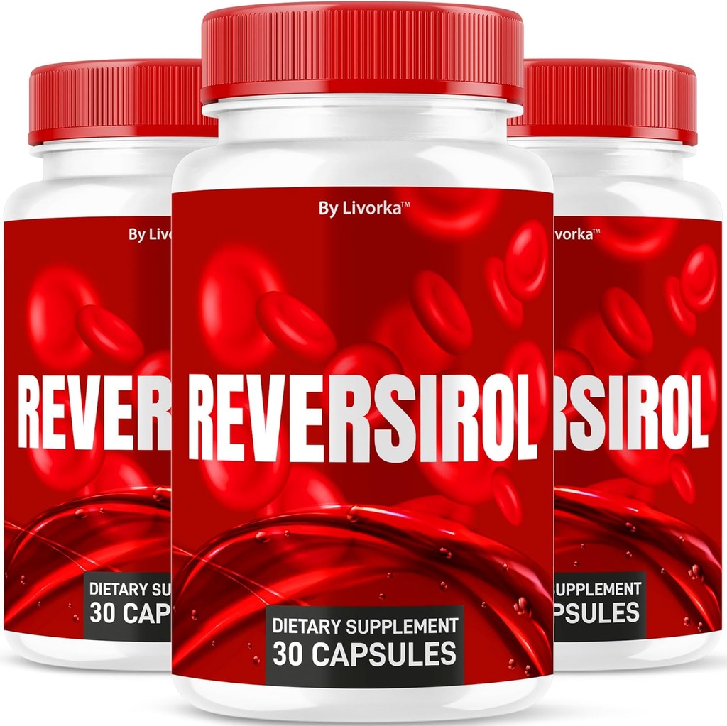 (3 Pack) Reversirol - Reversirol Premium Formula, Reversirol Capsules, Reversirol Advanced Optimizer Capsules, Reversirol Complement Support Pills, Reversirol Reviews, 90 Capsules pendant 3 mois