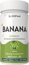 Capsules de fruits de la banane 500mg=10:1 Extrait concentré de Musa spp. Supplément à base de plantes non OGM, sans gluten, poudre de banane dans des capsules faciles à prendre (60 Nombre (paquet de 1))
