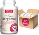 Formules de Jarrow Citrus Bergamot 500mg-120 Servants (capsules Veggie)- Support antioxydant pour les suppléments diététiques cardiovasculaires et métaboliques pour la santé-Gluten Free-Use QH-Absorb,12 Packs
