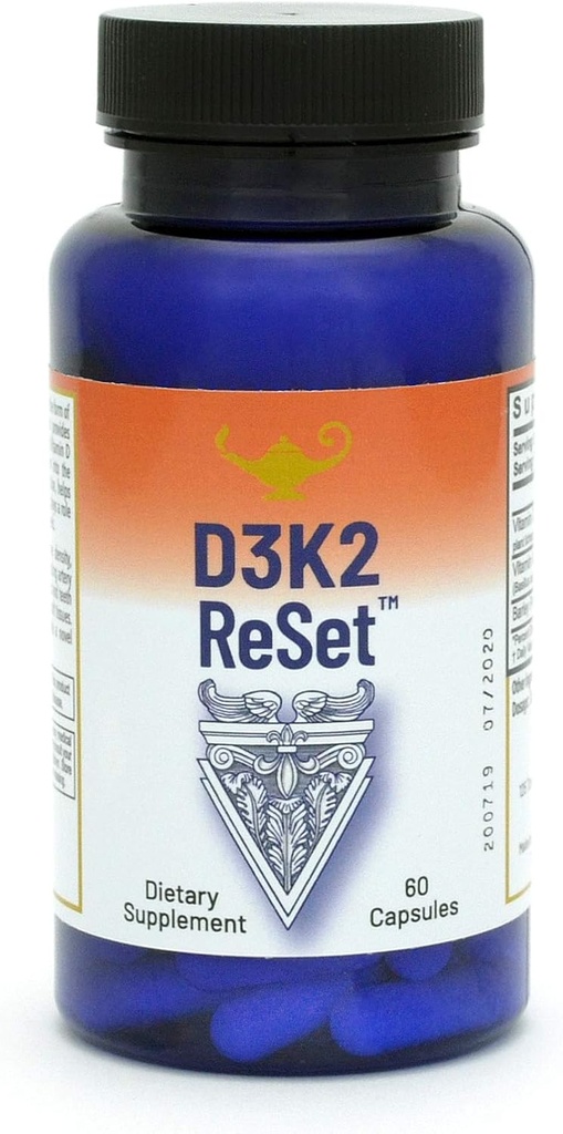 RnA ReSet D3K2 Réinitialiser – 4 000 UI Vitamine D3 & 100 mcg Supplément K2 (60 capsules)