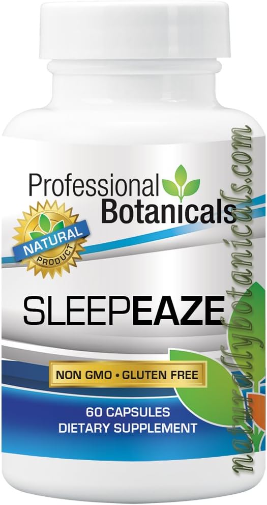 Botaniques professionnelles Sleep Eaze, Supplément aide au sommeil naturel, Supplément de sommeil sans habitude