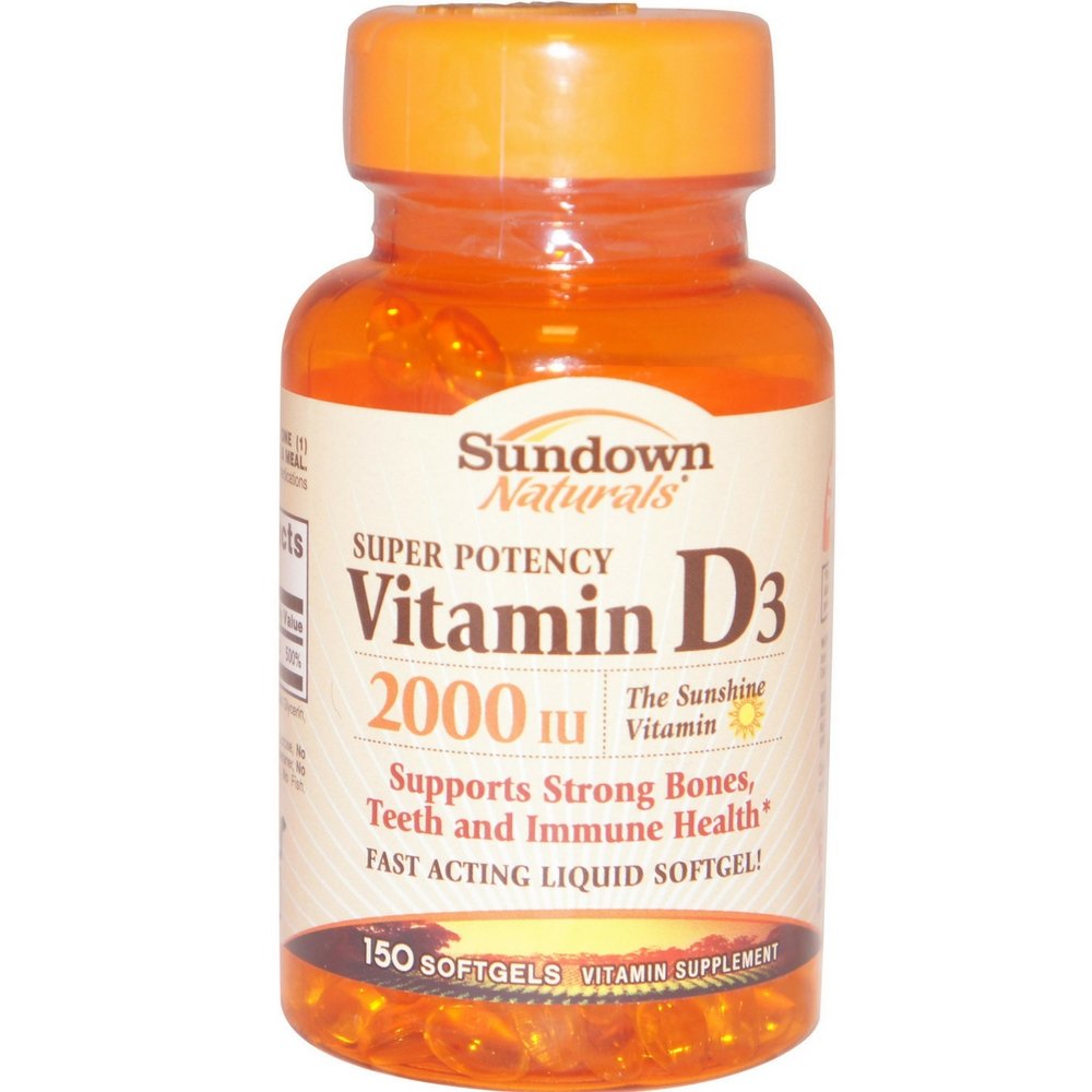Sundown, Vitamine D-2000 Iu Softgels, 150 ct