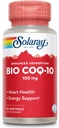 SOLARAY Bio CoQ-10 100 mg , Absorption accrue , Vitamines A et E , Heart Healthy & Cellular Energy Support (30 CT)