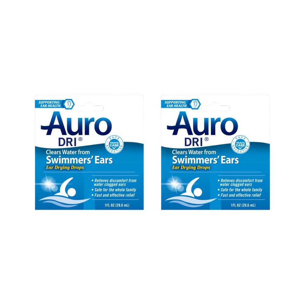Les gouttes de séchage de l'oreille d'Auro Dri Swimmer, Fast Relief, 1 fl oz. (Paquet de 2)
