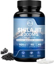 Supplément Shilajit, Capsules Shilajit avec Acide Fulvic pour les hommes et les femmes, Shilajit avec 85+ Trace Minerals pour l'énergie, la performance et la santé immunitaire