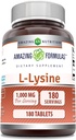 Formules étonnantes L-Lysine 1000 Mg Supplément Acide Amino