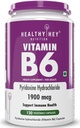Vitamine B6 Pyridoxine -120 Vég. Capsules.