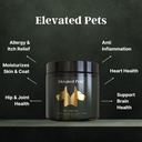 Ultra-Healthy Omega 3 Huile de poisson Treats w/MSM, Glucosamine, Chondroïtine, EPA/DHA pour les chiens : Huile de poisson élevée, supplément curcuma et joint + Allergy Chews - Ultimate Dog Vitamine Supplement