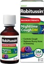 Robitussine Maximum Strength Nighttime Cough DM Max, Formule pour adultes, Berry Flavor - 8 Fl Oz bouteille