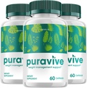 (3 Pack) Puravive Advanced Formula, Puravive Capsules, Puravive Exotic Rice All Natural Pills Supplément Puravive Total Support Supplément pour hommes et femmes (180 Capsules)