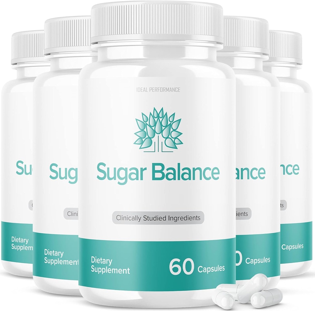 (5 Pack) SugarBalance Capsules Supplément Max Advanced Formule (300 Capsules)