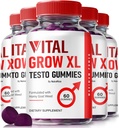 NutraRize (Pack de 5 Vital Grow XL, Vital Grow XL Testo Gummies officiels pour les hommes, Boost Stamina et Confiance Gummy pour les hommes, Vital GrowXL Male Support Gomitas (300 Gummies)