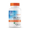 Le meilleur complexe B entièrement actif du docteur, énergie et soutien cellulaire, non-OGM, sans gluten, sans soja, végan 60 capsules de légumes