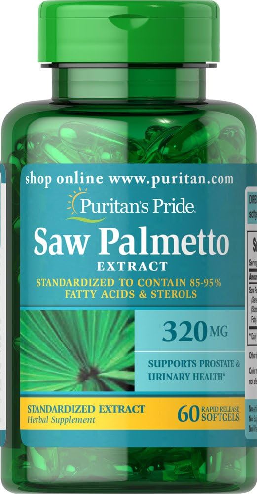 Extrait normalisé de Palmetto de Saw Pride de Puritan 320 mg-60 Softgels (293)