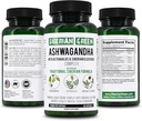 Siberian Green Organic Ashwagandha Root with Astragalus & Siberian Eleuthero Ginseng Complex 60 Capsules Powerful Herbal Support