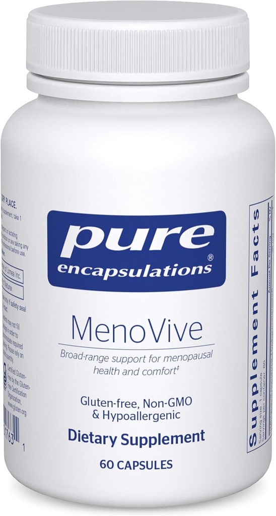 Encapsulations pures MénoVive , Soutien large de la gamme pour la santé et le confort ménopausés* , 60 capsules