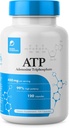 Capsules ATP - 120 Capsules - Adénosine Triphosphate Disodique - 400mg par portion - Boost Energy Endurance Stamina