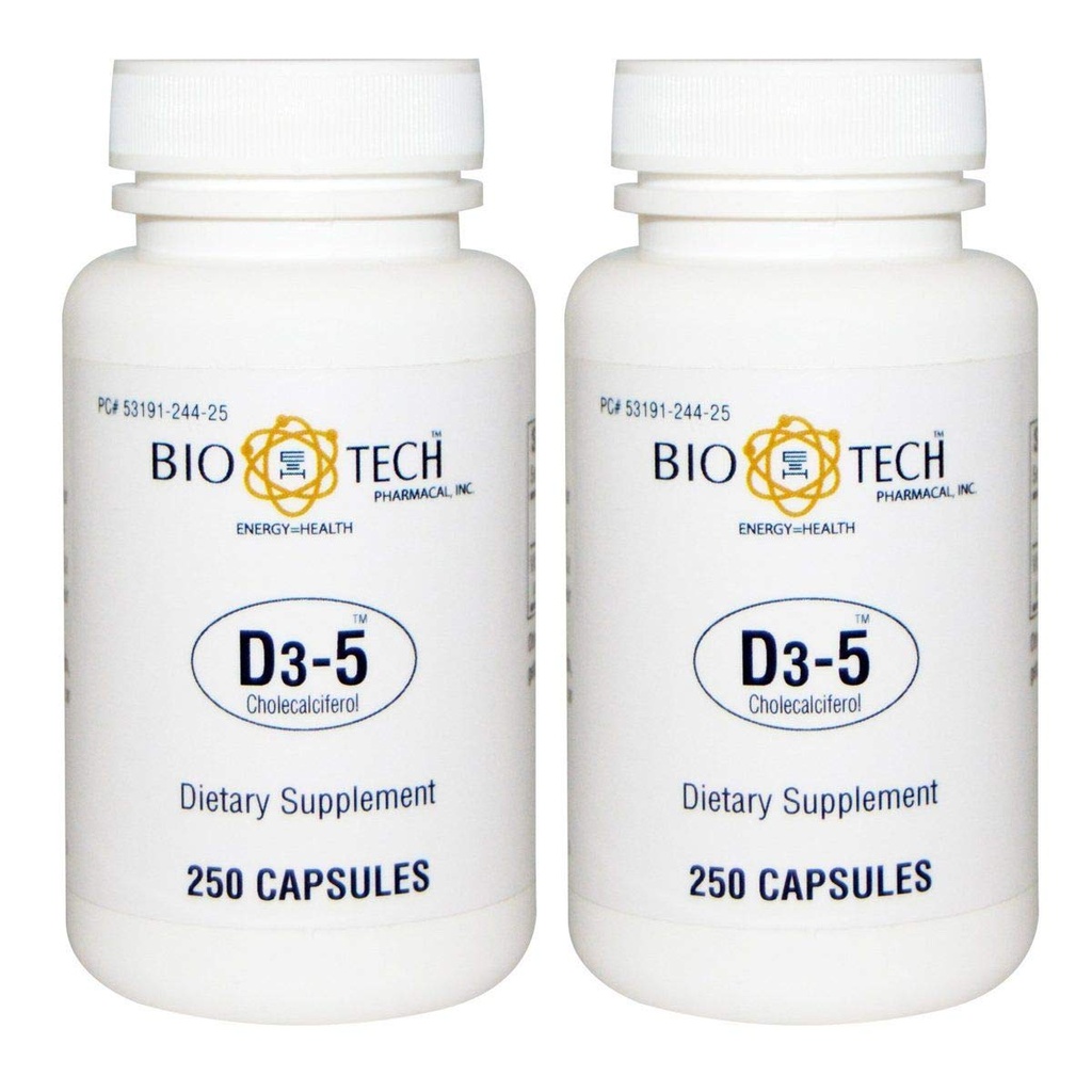 BioTech Pharmacal - D3-5 (5 000 UI) (500 comprimés)
