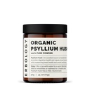 Erbologie Poudre de musc de Psyllium biologique 3,2 oz - 45 portions - Promotion de la santé digestive et des mouvements réguliers de Bowel - Provenant directement de la ferme en Inde - Petit lot - Vegan - Sans OGM