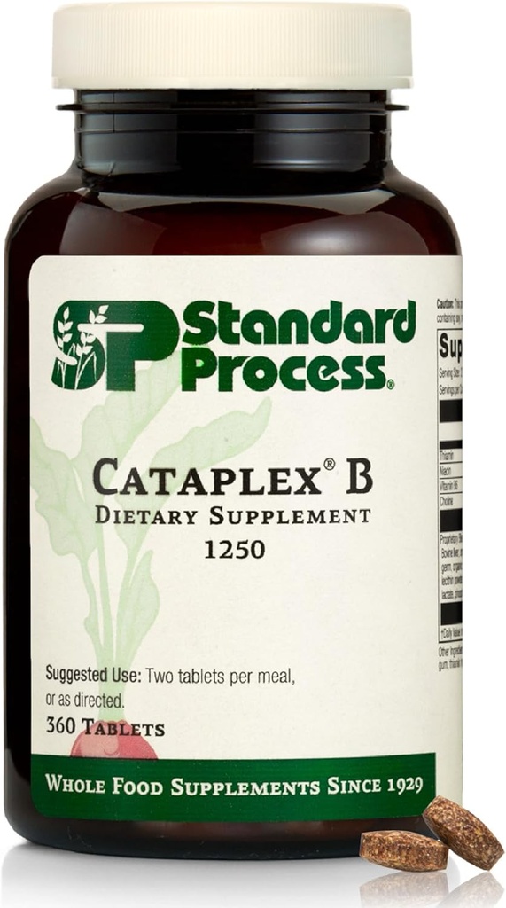 Cataplex B - Formule alimentaire complète avec niacine, vitamine B6, thiamine et inositol pour la santé cardiaque, le métabolisme et l'entretien du cholestérol - 360 comprimés