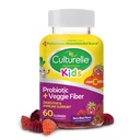 Culturelle Daily Probiotique pour les enfants + Gommies de fibre de Veggie (Age 3+) - 60 Compte - Digestion santé et soutien immunitaire – Berry Flavor avec une vitamine C boost