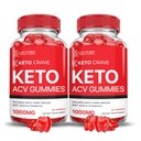 Laboratoires justifiés (2 Pack Keto Crave Keto ACV Vegan Non OGM 120 Gummies