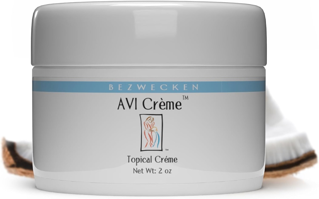 Bezwecken - AVI Crème - 2oz Crème - Professionally Formed Vaginal Yeast Support - Safe, Natural, Paraben Free - 30 jours d'approvisionnement