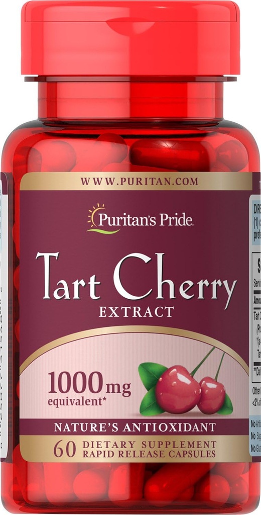 Puritans Pride Tart Extrait de cerise 1000 Mg