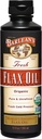 Barlean's Organic Flaxseed Oil Liquid, Cold Press Flax Seeds, 7,640mg ALA Omega 3 supplément acide gras pour cheveux, peau et yeux sains, végétalien et sans gluten, 12 oz