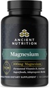 Magnesium Supplement by Ancient Nutrition, Magnesium 300mg with Vitamin D for Immune Support, Adaptogenic Herbs, Enzyme Activated, Paleo & Keto Friendly, 90 Capsules