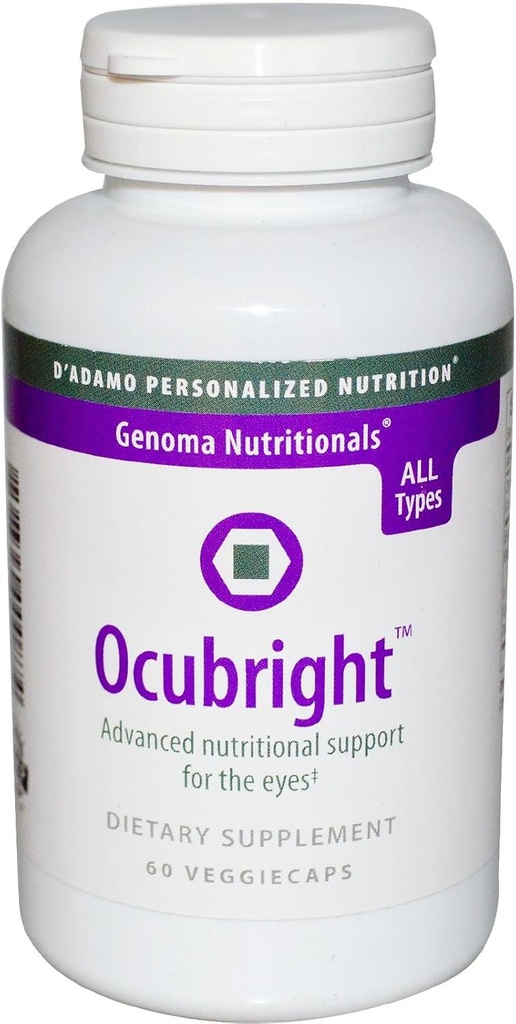 D'Adamo Nutrition personnalisée Ocubright, 60 Comte