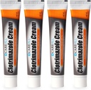 CareAll Clotrimazole Crème Antifongique 1% USP 1.0 oz. (4 Pack), Cure la plupart des athlètes Foot, Jock Ditch et Ringworm, comparer à la marque principale.