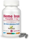 NOUVEAUX ROUTES HERBAL Heme Iron Supplement avec vitamine C & B12 pour le meilleur soutien de l'absorption de l'acier.
