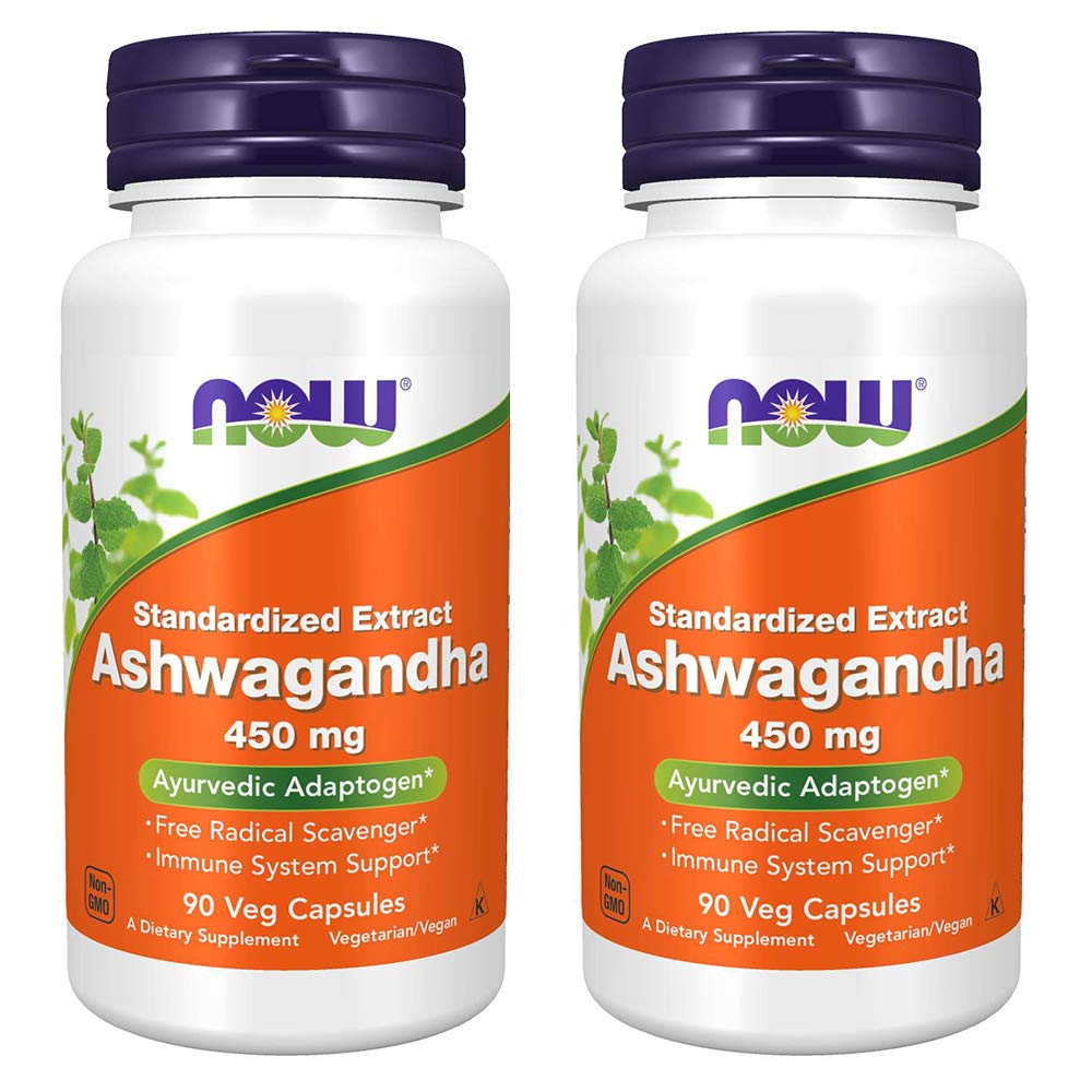 Nourriture Ashwagandha Extract 450mg, 90 VCaps (paquet de 2)