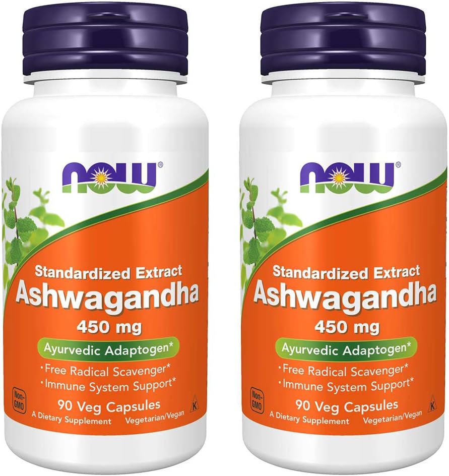 Nourriture Ashwagandha Extract 450mg, 90 VCaps (paquet de 2)