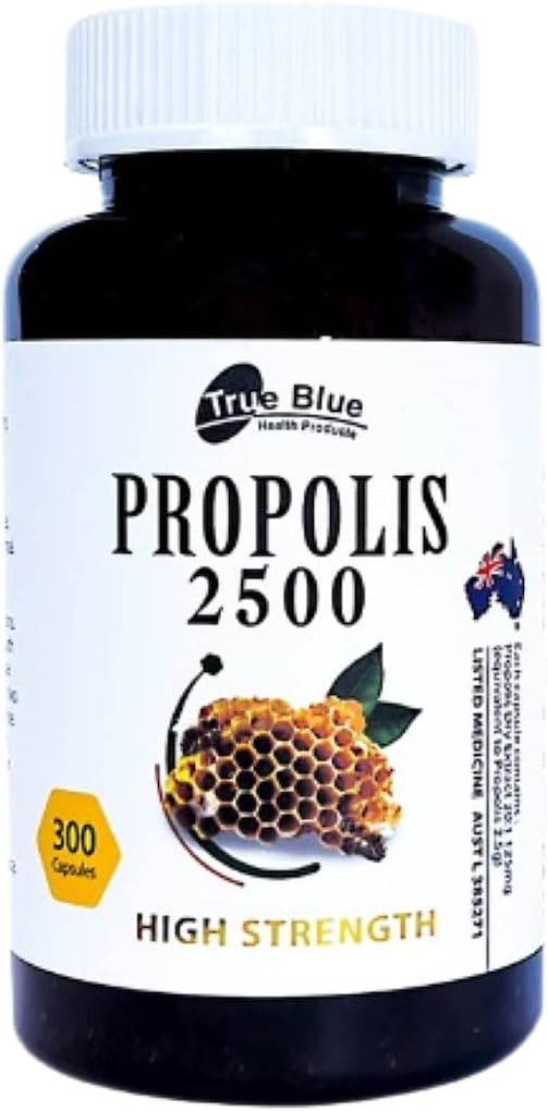 True Blue Propolis 2500 capsules Premium High Strength 300