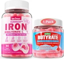Gommies de butyrate + Bisglycinate de fer 26mg Gommies remplies