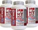 I LOVE MY PETS LLC Dog Immunity Boost - Dog Total PET Health - Premium Formula - Meilleur complexe - Extrait de graines de pamplemousse pour chiens - 3 bouteilles (180 traites)