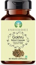 Gokhru Extract 500mg - 60 Vegetarian Capsules|Tribulus Terrestris| All Natural | 100% Vegan | Gluten-Free | GMP Certified